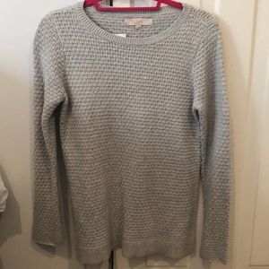 Loft heather grey sweater